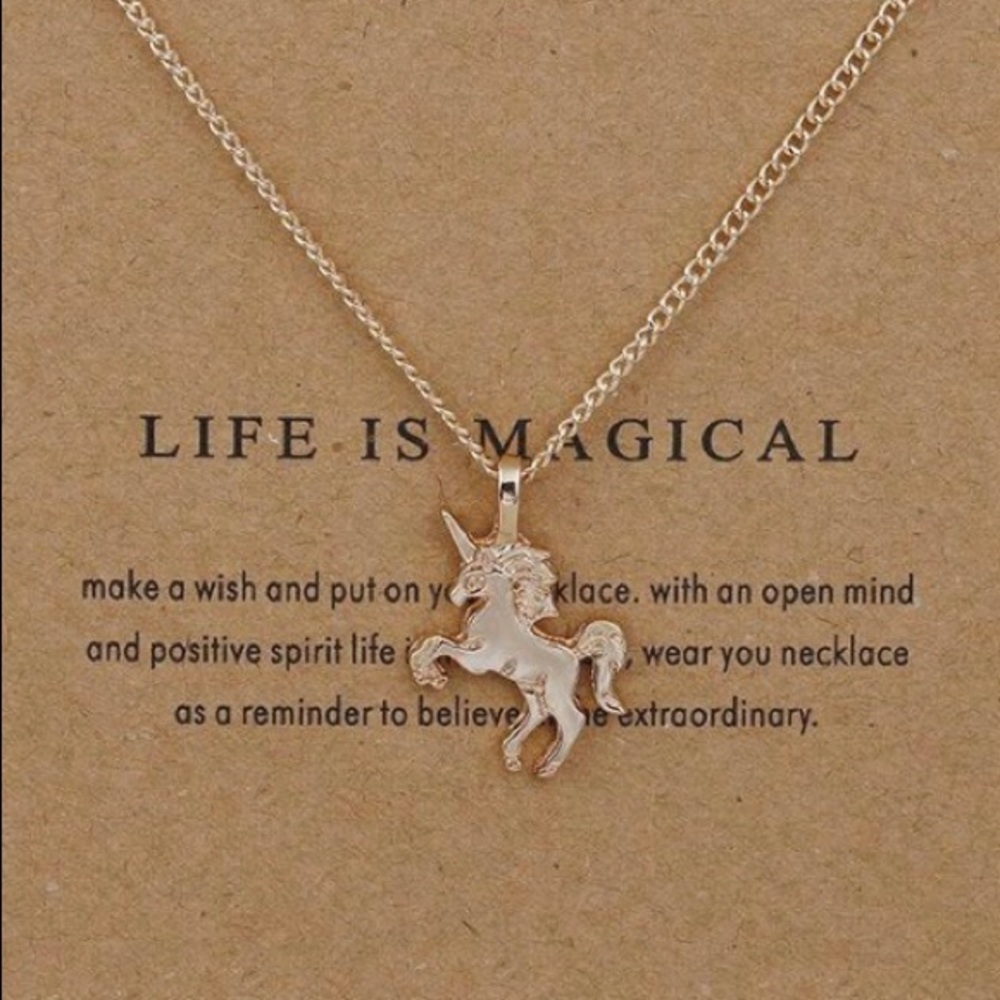 4 for $20 Life is Magical gold dainty necklace
